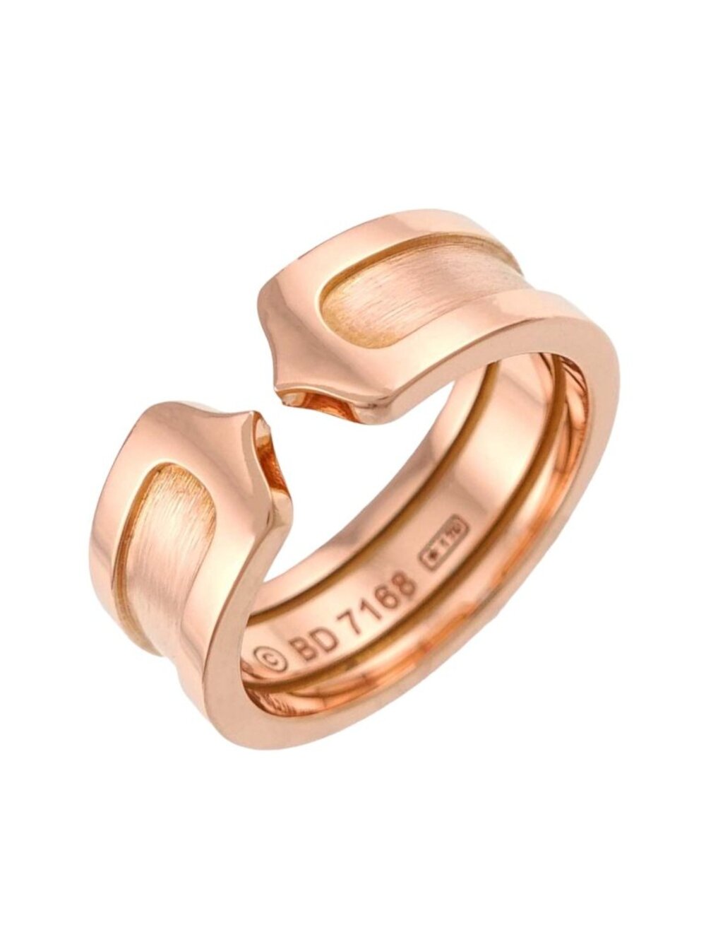 Cartier C2 Small SM 48 Ring 18k Pink Gold 750 2C